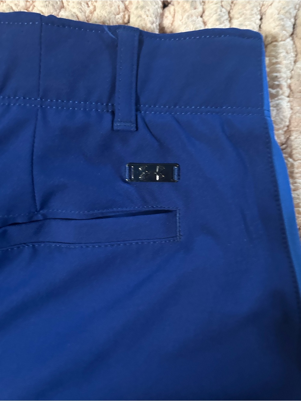 Under Armour Performance Golf Pants Size 16 Royal Blue Stretch Grip Waistband